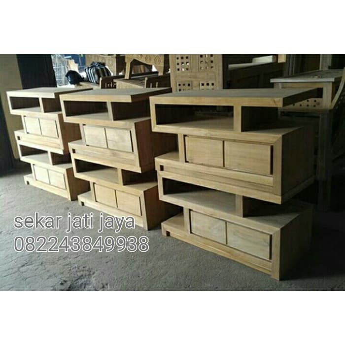 Bufet jati rak meja tempat tv minimalis jati jepara