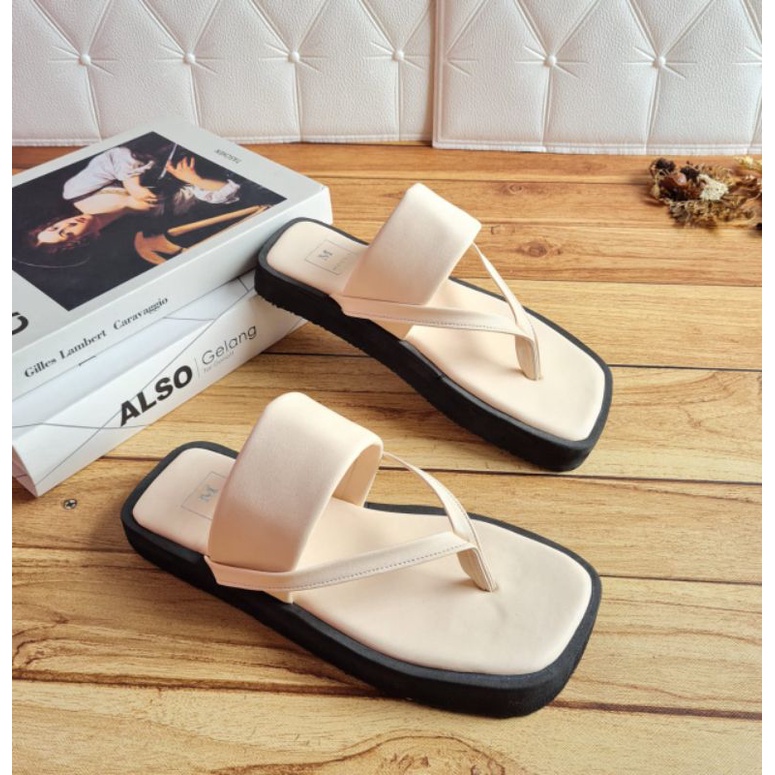 ABBUSHOES Bk 19 flip pop sepon super rania 3cm