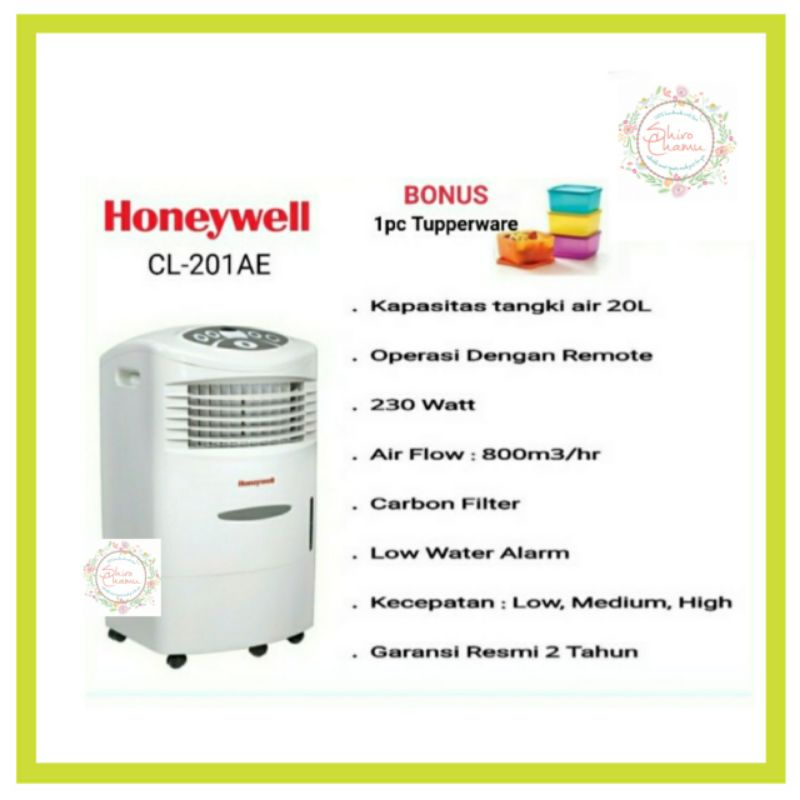 Honeywell Air Cooler CL-201AE Alat Pendingin Ruangan Indoor 20 Liter