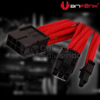 Bitfenix Alchemy PCiEx power 6+2 pin Red - sleeved cable