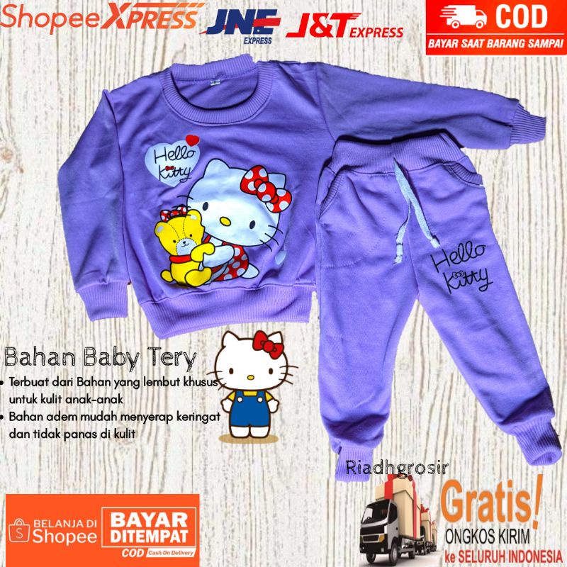 SWITER ANAK HELLO KITTY / SETELAN JOGER ANAK HELLO KITTY / SETELAN JOGER HELLO KITTY/ SETELAN ANAK J