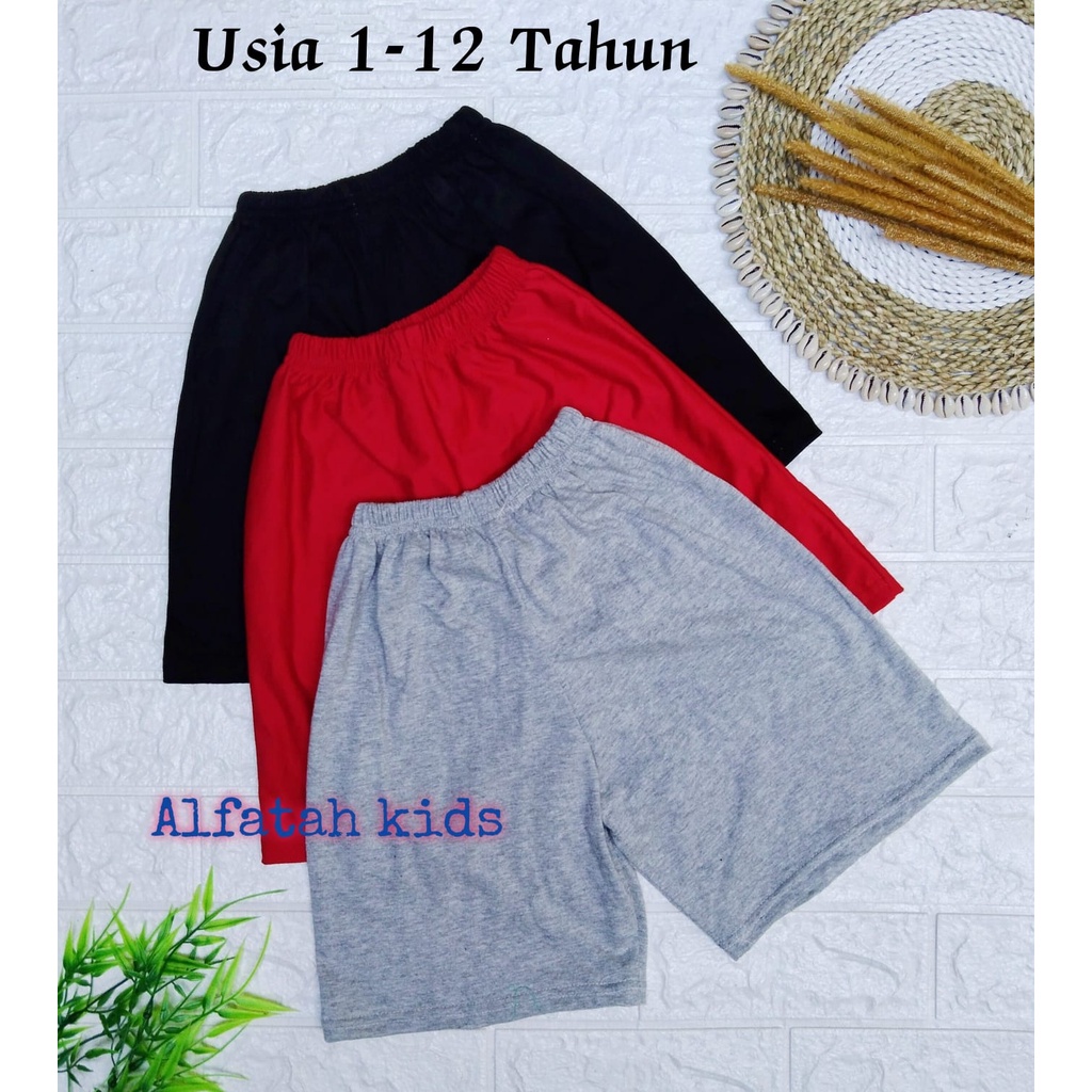 Paket Celana Pendek Anak OshKosh Polos  Harian Kolor 10 pcs