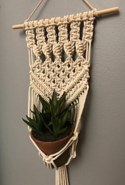 READY STOK) macrame pot gantung/ Macrame plant hanger (POT 046)