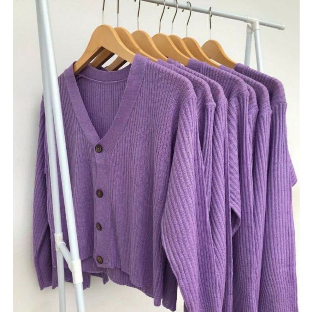 Cardigan WILLY LILAC Special Lilac Atasan Cardy Cardigan WILLY LILAC Special Lilac Atasan Cardy