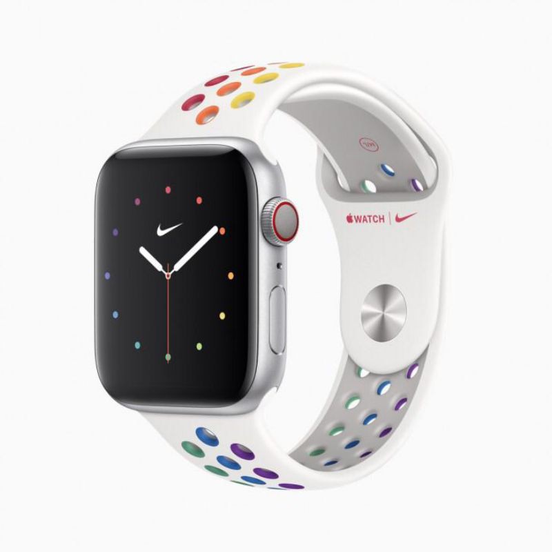 APPLE WATCH STRAP NIKE PRIDE EDITION SPORT RUBBER TALI JAM IWATCH SERIES SE 10 9 8 7 6 5 4 3 2 1 STR