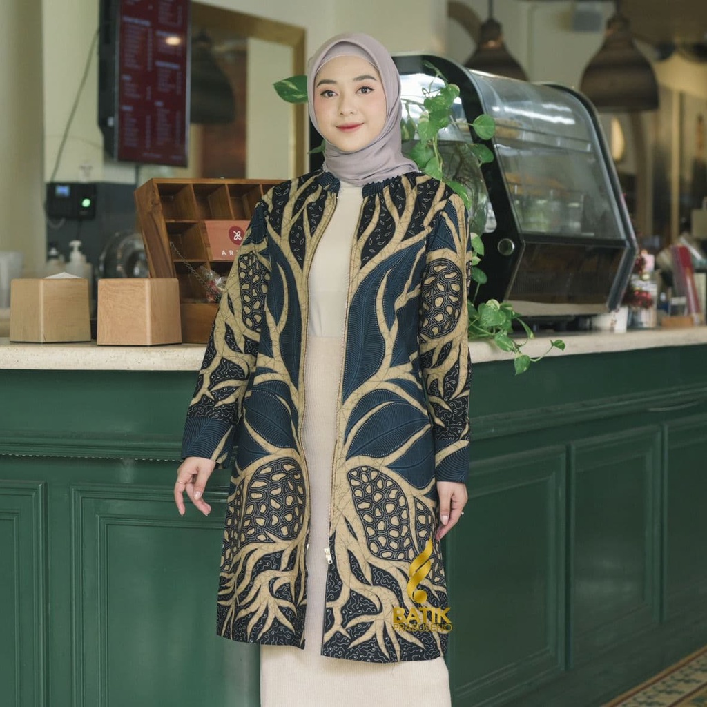 Atasan Batik Wanita Modern Batik Prabuseno Motif Tamansari Batik Murah Cassual Atasanbatik Wanitabat