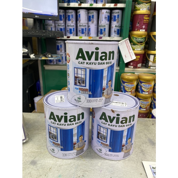 Avian High Glossy Enamel Cat Besi &amp; Kayu 1kg