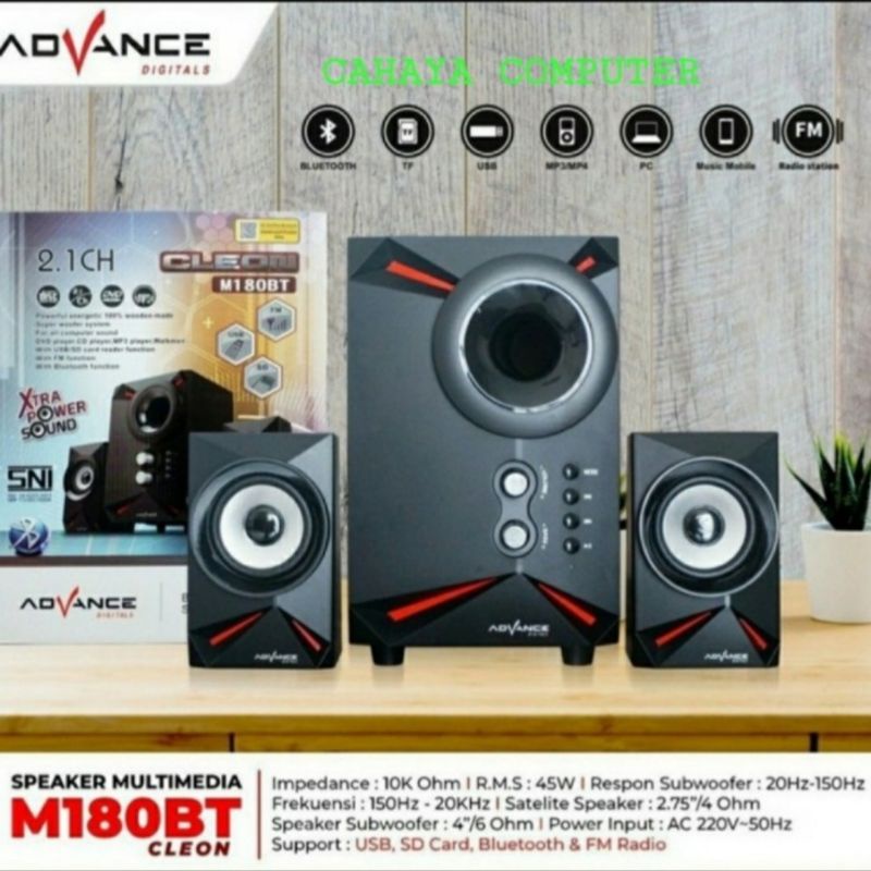 ADVANCE SPEAKER BLUETOOTH M180BT CLEON