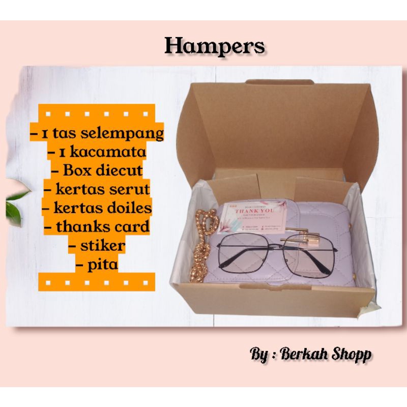 

Hampers Paket D2 // Hampers Tas / Hampers Kacamata //