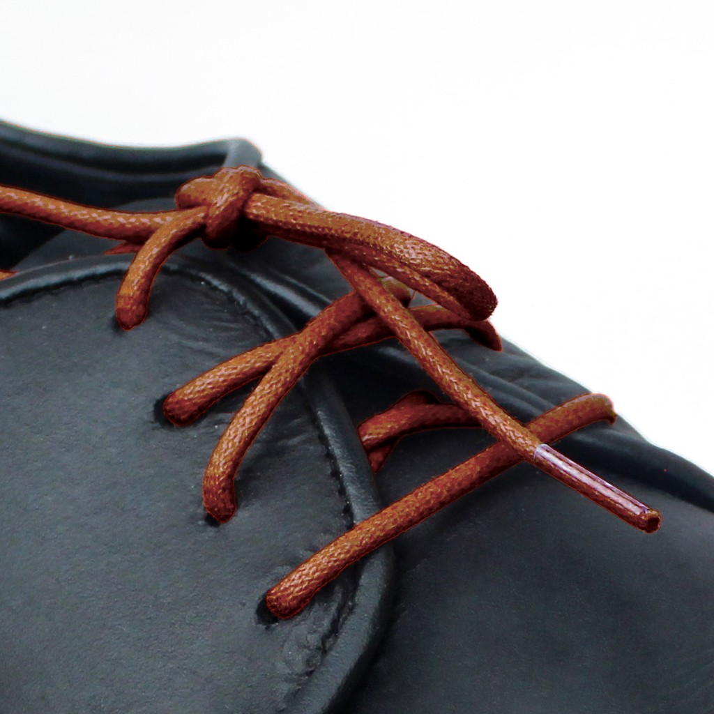 MR Shoelaces RD07 Ginger (Jahe) Tali Sepatu Lilin 2-3mm Bulat Round 50cm 60cm 70cm 80cm 90cm 100cm 120cm 150cm (Waxed Laces) - Premium Shoelace