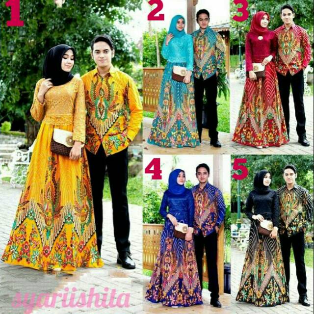 Batik solo - kebaya jadi batik couple atasannya brukat gamis brukat umroh viola