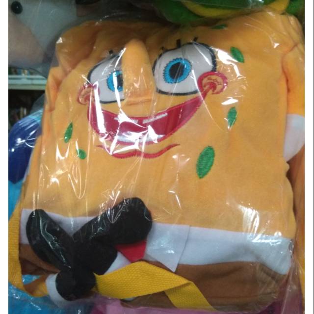 TERMURAH! TAS ANAK RANSEL GENDONG KARAKTER BONEKA KARTUN 3 DIMENSI SPONGEBOB BEE KURA-KURA BOBO BOY