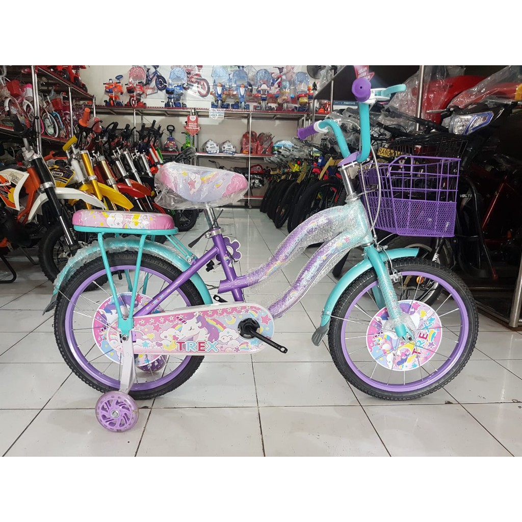 SEPEDA ANAK MINI 18 / SEPEDA ANAK MURAH / SEPEDA 18 / MINI 18 KUDA PONY / SEPEDA ANAK MOTIF KUDA PON