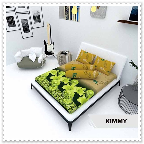 Sprei Lovella No 2 Queen 160x200 Motif Bunga Kembang Minimalis Unik Savana Neon Filo Boho Bilal Ruby
