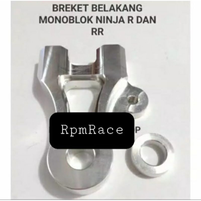 BREKET MONOBLOK 4P BELAKANG NINJA R DAN RR DISK CAKRAM BEKAKANG STANDAR FREE STIKER TOKO