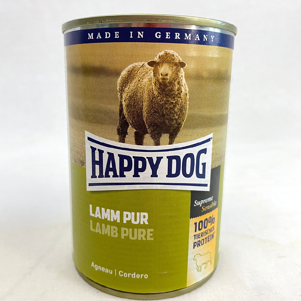 

HAPPYDOG Makanan Anjing Grain Free Can LAMB Pure 400g