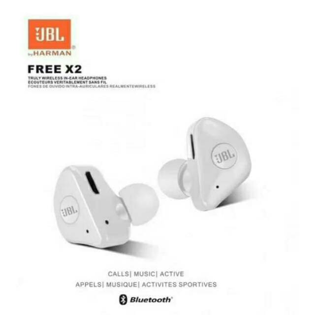 Headset Bluetooth JBL FREE X2 HIGH BASS / Earphone Wireless Bluetooth