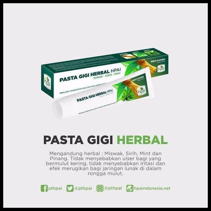 PASTA GIGI - ODOL HPAI HERBAL NON FLOURIDE BERKUALITAS