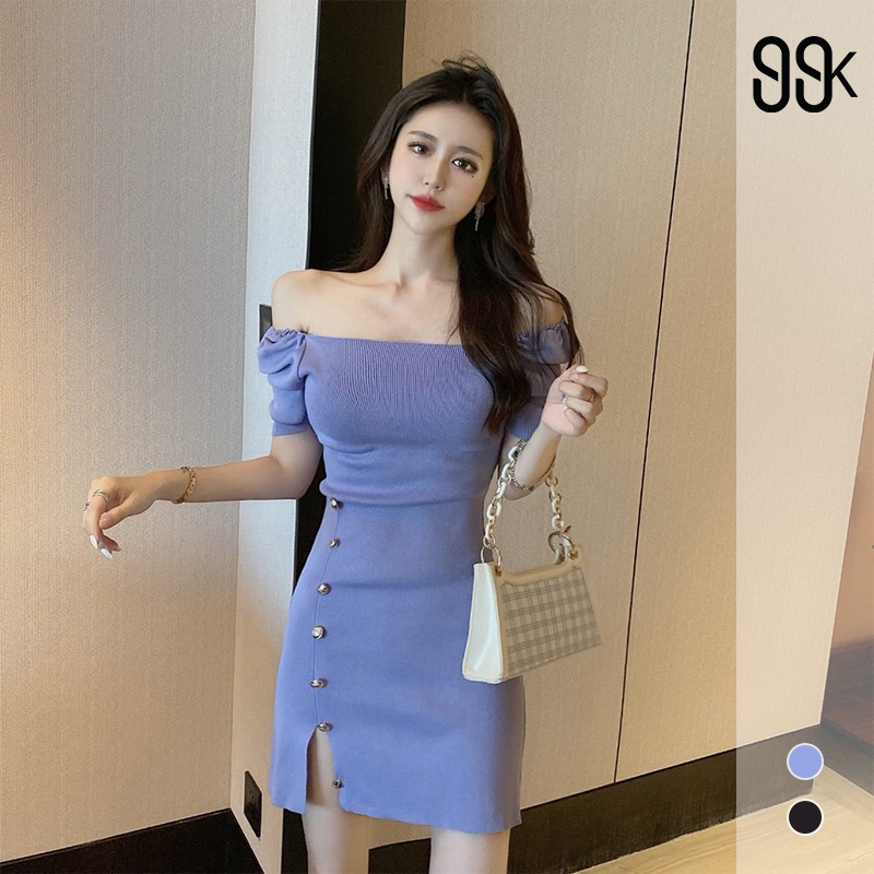 Korean Knitting Bodycon Sexy Mini Dress 2397