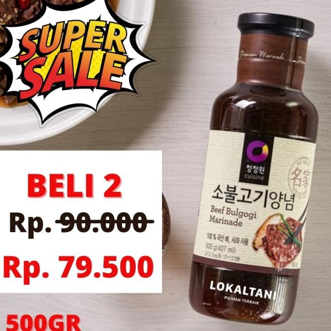 

Beef Bulgogi Marinade/Sauce Bulgogi 500 gr