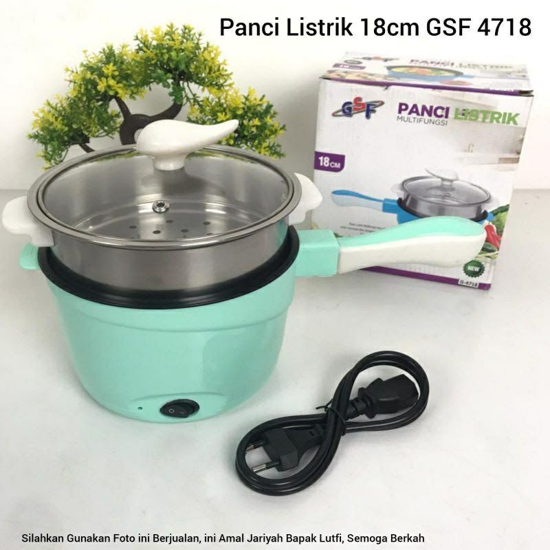 Panci Listrik Serbaguna / Multi Elektrik Cooker Teflon