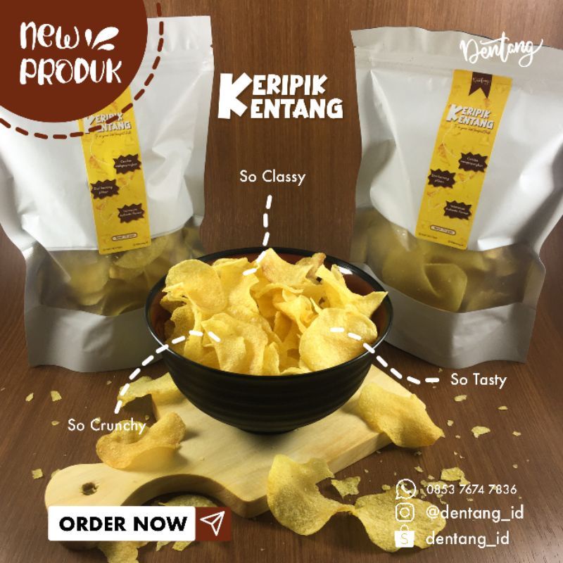 

Keripik / Kerupuk Kentang Asli 100% Parutan Kentang