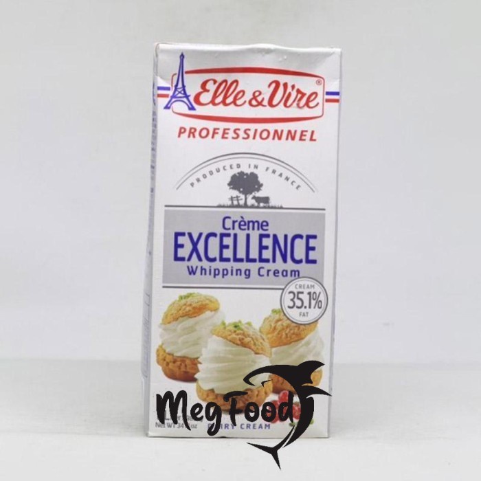 

Elle & Vire Whipping cream 1 liter / whip cream - 1 Liter Excellence