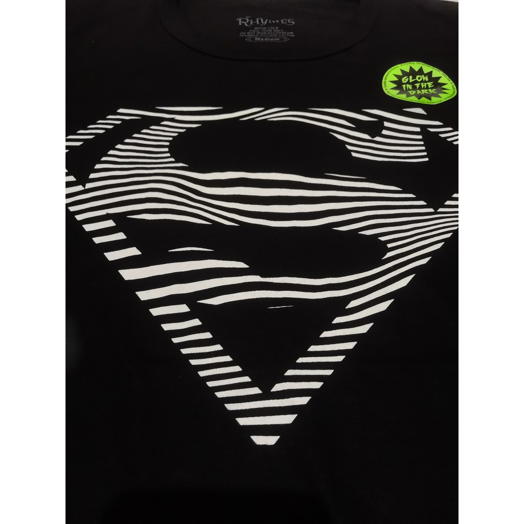 Baju Kaos Anak Cowok Superman Zebra Glow In The Dark Rhymes Impor Atasan Laki Tanggung