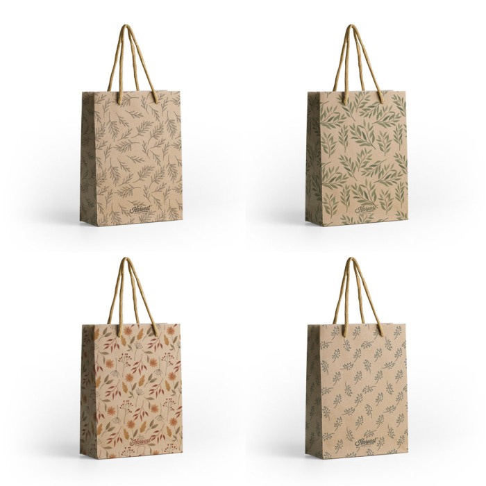 

✨ BISA COD ✨ Paket isi 4 Tas Kertas / Paper Bag Harvest (L) - Autumn Vibes