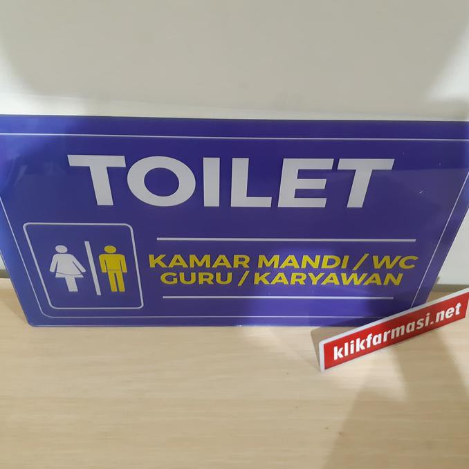 

Papan Akrilik Toilet Guru/Karyawan TERPERCAYA