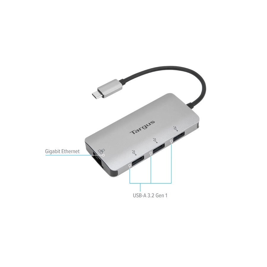 &quot;Multi Port USB Hub Targus ACA959AP USB-C to 3X USB-A 3.0 + Ethernet&quot;