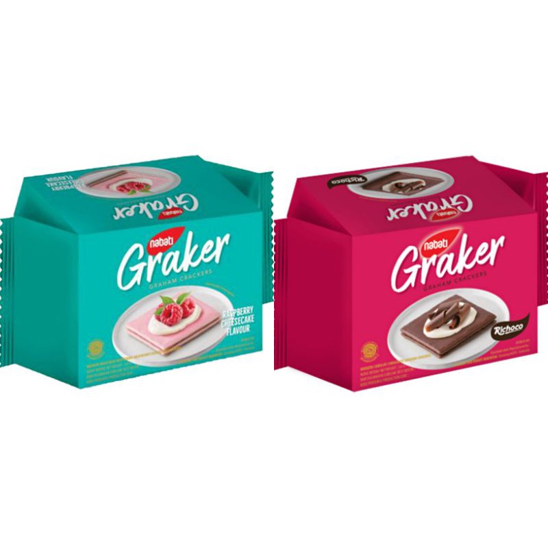 

Nabati Graker Biscuit Crackers Richbery Cheese & Cokelat Richoco 120G