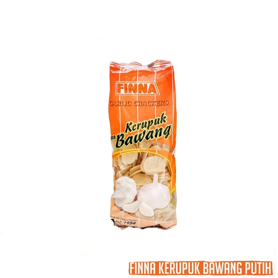 FINNA KERUPUK BAWANG PUTIH 380GR HALAL