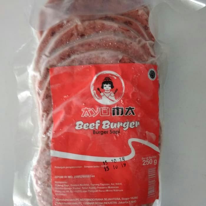 

Ayoma Beef Burger isi 10 @250 Gram