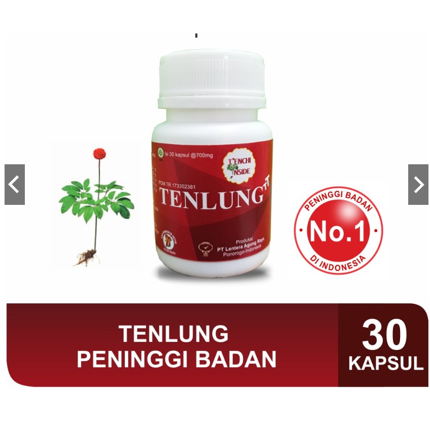 Herbal Peninggi Badan Tenlung (Tenlung TT) Isi 30 Kapsul