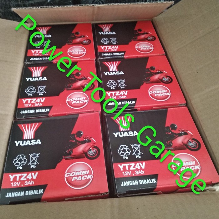 Sparepart AKI MOTOR VIXION,BEAT,MIO,VARIO,KHARISMA AKI KERING YUASA YTZ4V GTZ4V Shopee