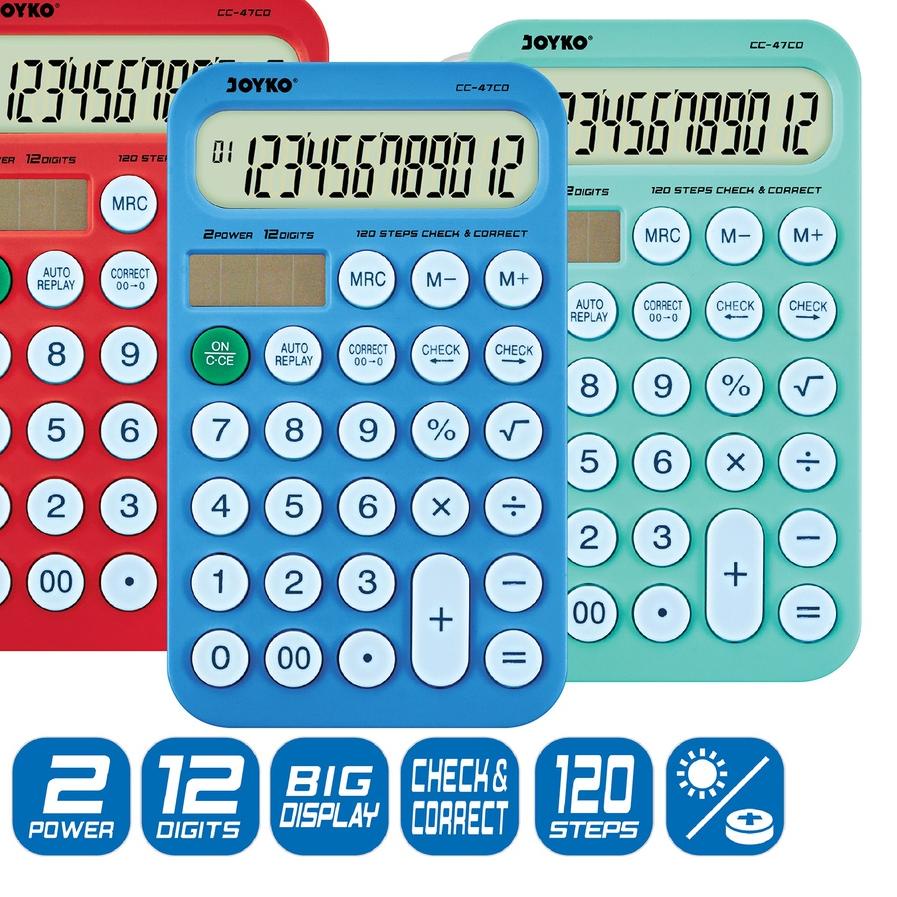 

Calculator Kalkulator Joyko CC-47CO 12 Digits Check Correct