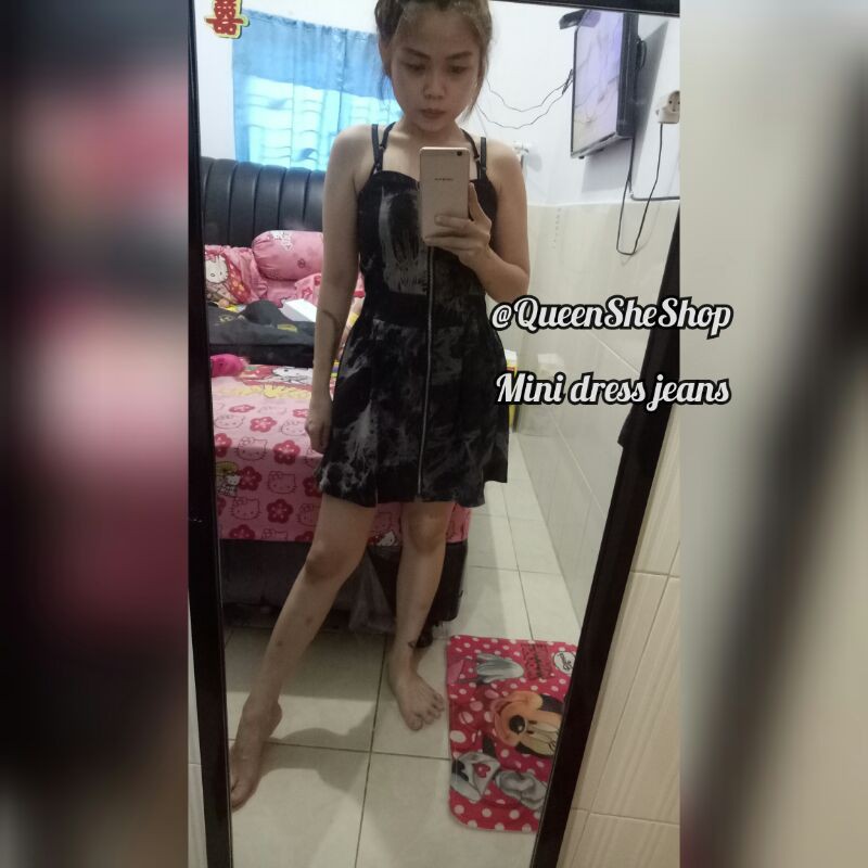 Mini Dress Jeans Import Medan