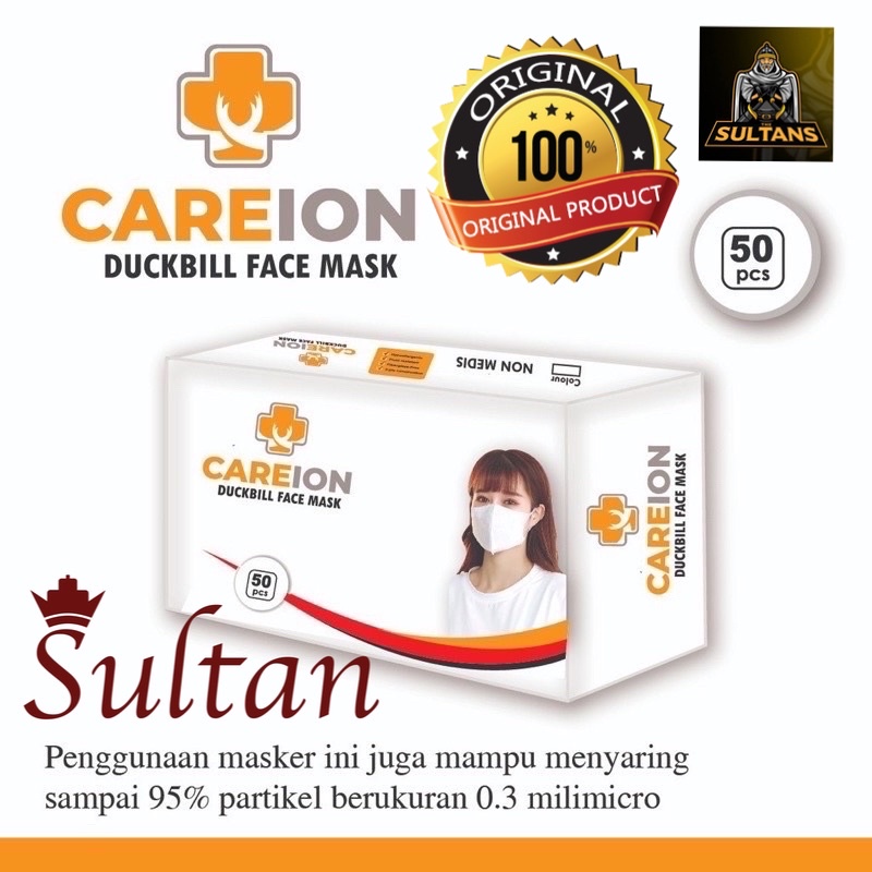 PROMO 1BOX 50PCS CAREION MASKER DUCKBILL FACE MASK ANTI CORONA