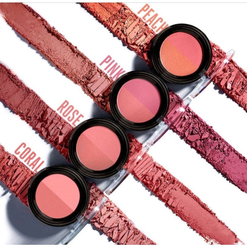 Lakme Make Up Blush On Face Stylist Blush Duos Pink Blush Absolute Blushon - CORAL BRUSH