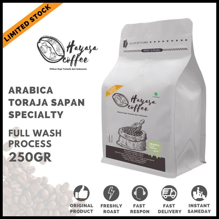 

Kopi Arabika Toraja Sapan Specialty 250Gr (Limited Edition)