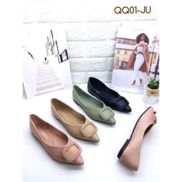 sepatu wanita flat Simoncelli QQ01-JU
