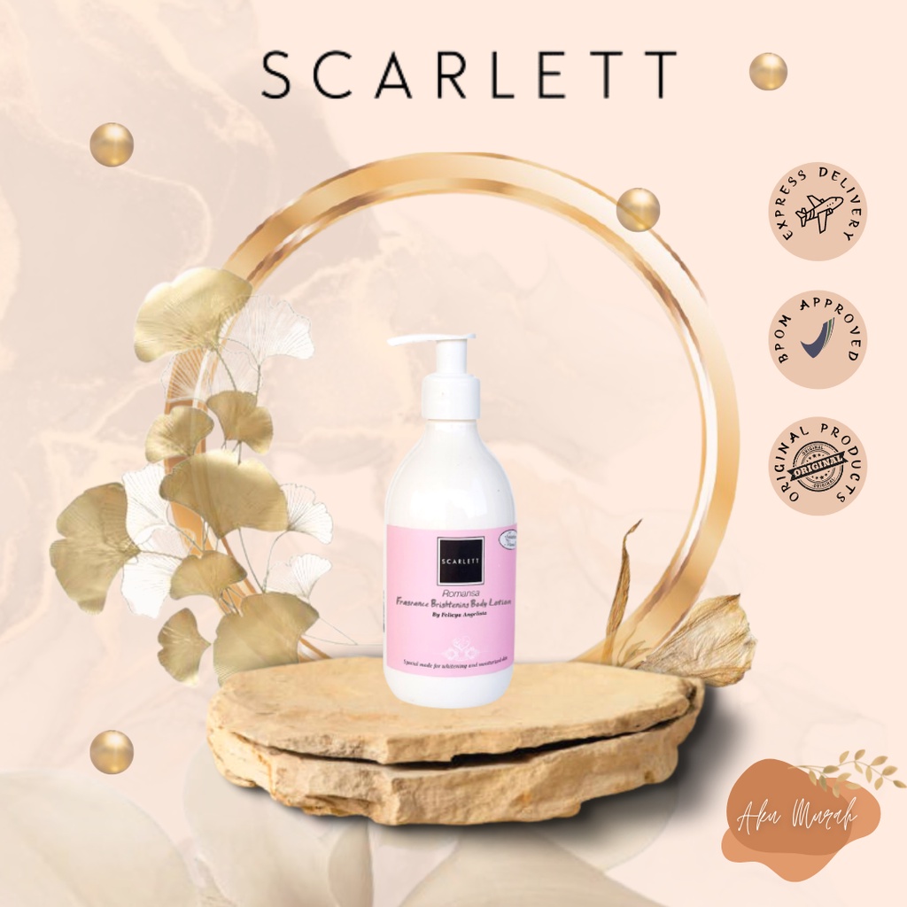 ✨ AKU MURAH ✨Scarlett Whitening Body Lotion Romansa