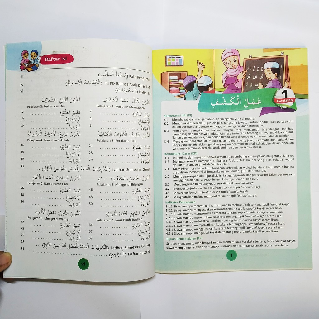 Buku Bahasa Arab Kelas 1 Mi K13 Salman Shopee Indonesia