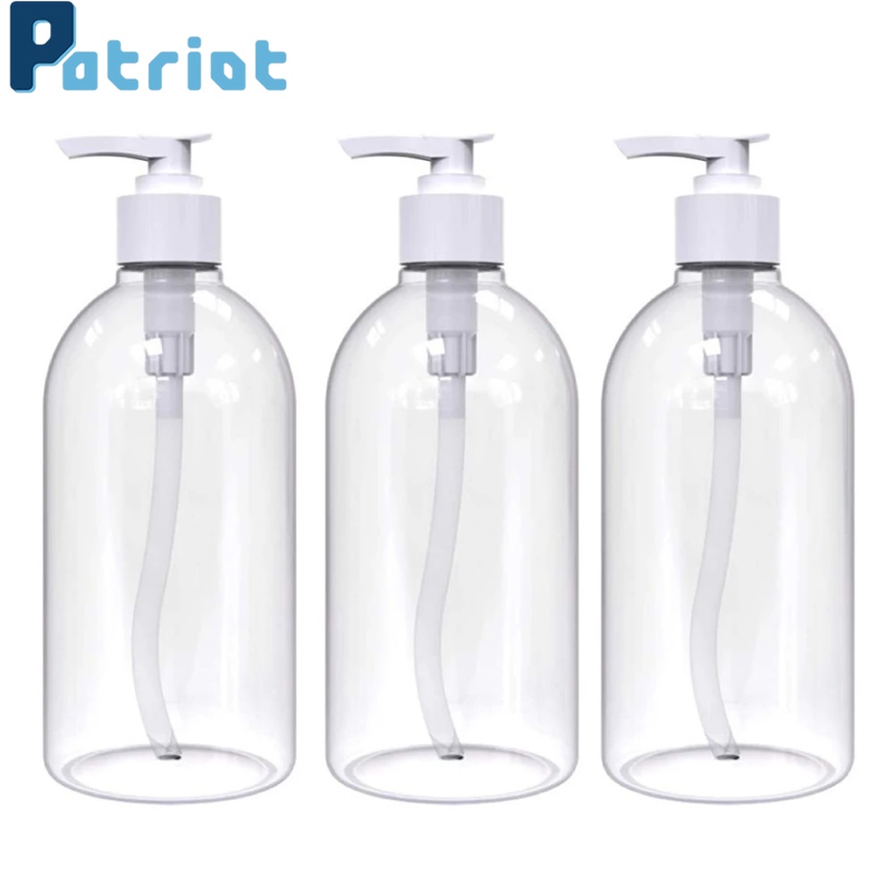 250/300/500ml Press Pump Empty Bottle Shampoo Cosmetic  Containers / Lotion Pressed Pump Bottle  Travel Bottle Refillable Dispenser