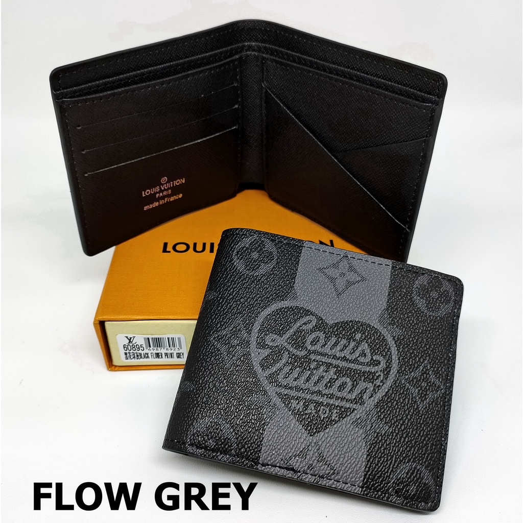 DOMPET PRIA LV IMPORT MODEL TIDUR KULIT SINTETIS-FLOW CHOC