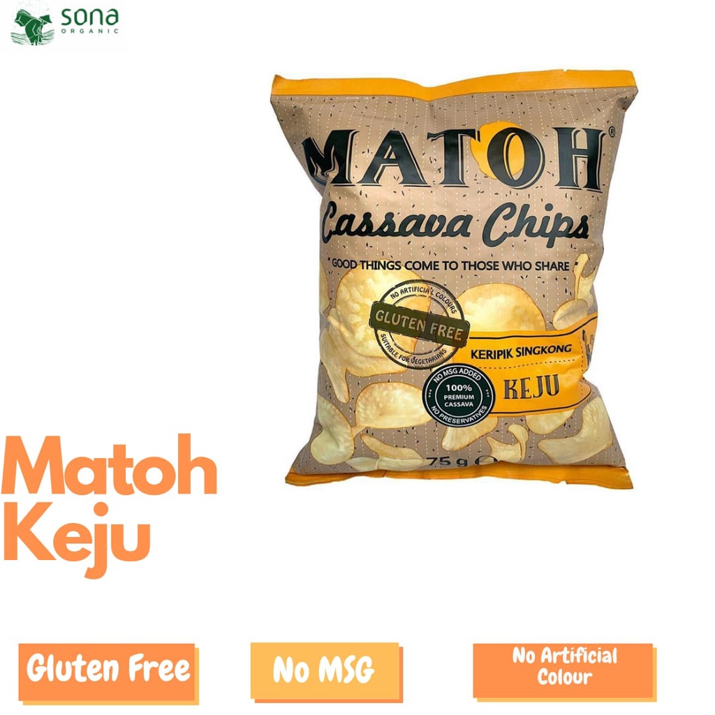 

Keripik Singkong No Msg Rasa Keju 75g - MATOH-Keripik Singkong Cheese