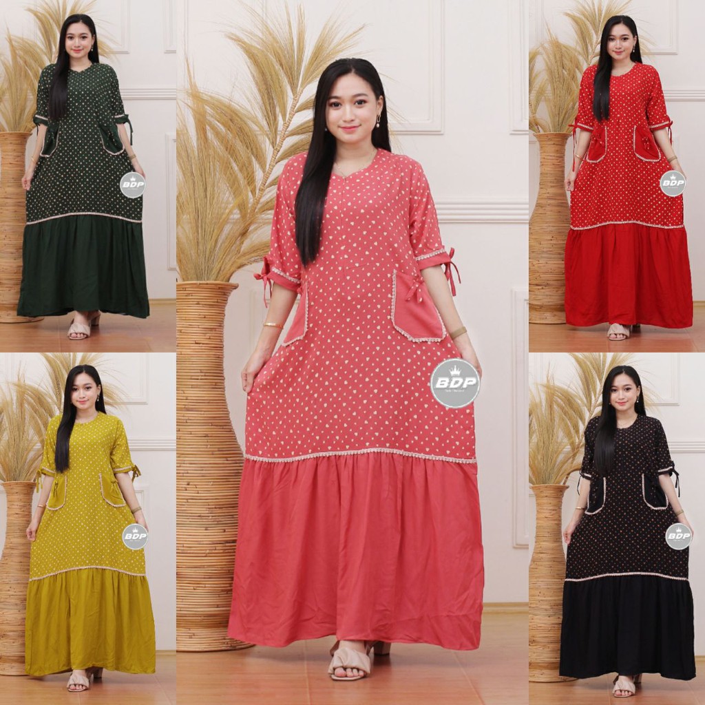 TERBARU | DASTER ARAB PANJANG | DASTER BUSUI RESLETING DEPAN | BAJU TIDUR DASTER