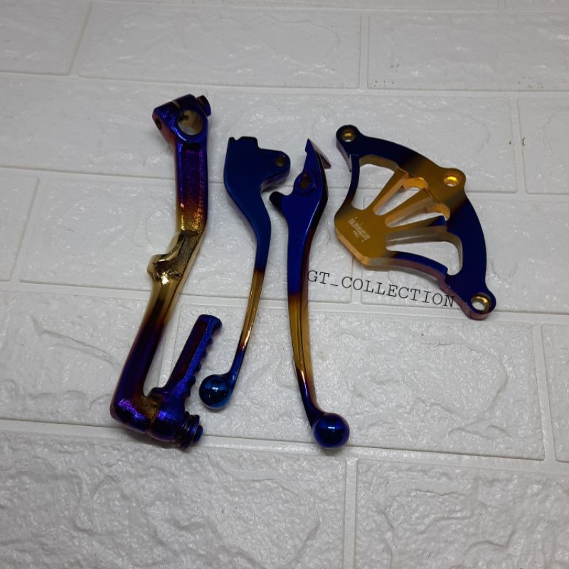 Paket Variasi Twotone Selahan Beat + Cover CVT + Handle Rem Beat Karbu Vario 110 Scoopy Lama