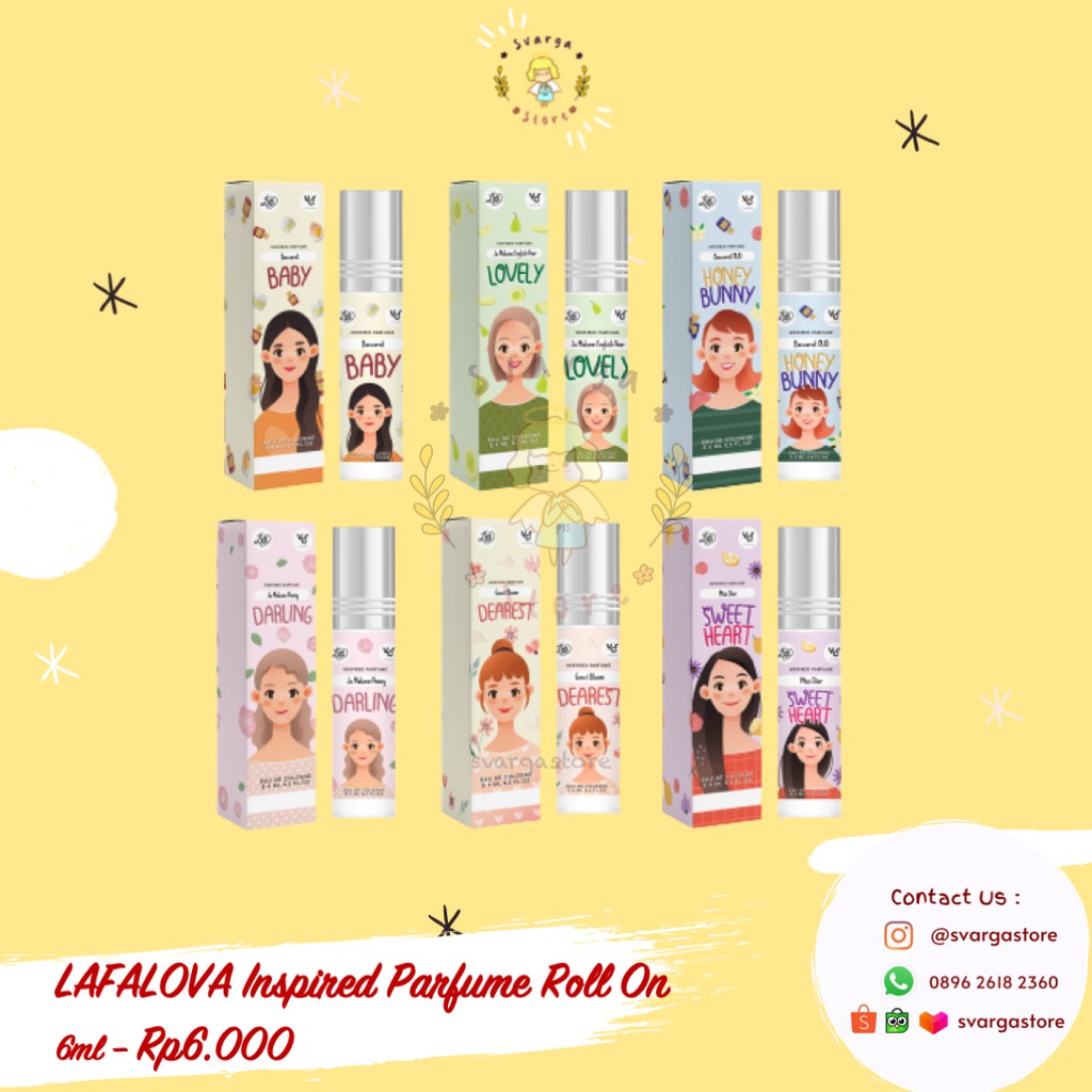 6ml Parfum LAFALOVA X VICHIRA Inspired Parfume Roll On Geamoore Beybys Baccarat Bakarat